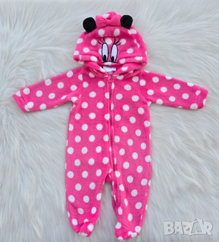 Поларен ромпър Мини Маус 0-3 месеца, снимка 8 - Бебешки гащеризони - 52358811