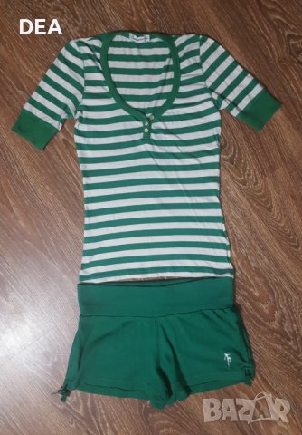 Зелена тениска+къс панталон TERRANOVA M/Л-8лв. НАМАЛЕНИЕ, снимка 1