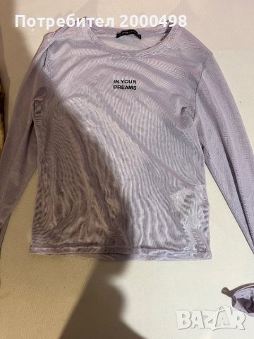Мрежеста блуза , снимка 1 - Блузи с дълъг ръкав и пуловери - 43302534