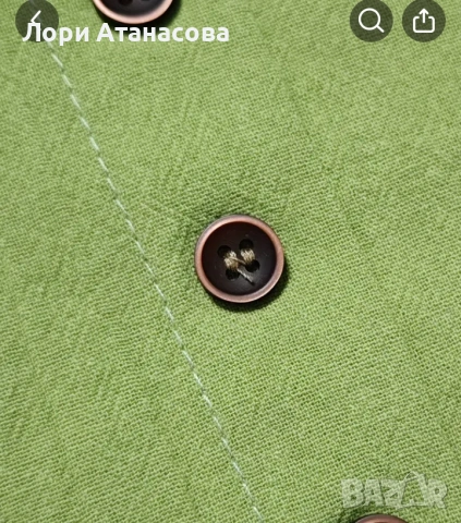 Модерна широка креативна риза с щампа котки, копчета и кръгло деколте, снимка 6 - Ризи - 53492940