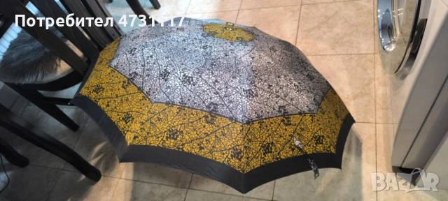 Чадър Knirps употребяван с красив десен, сгъваем 50 см 