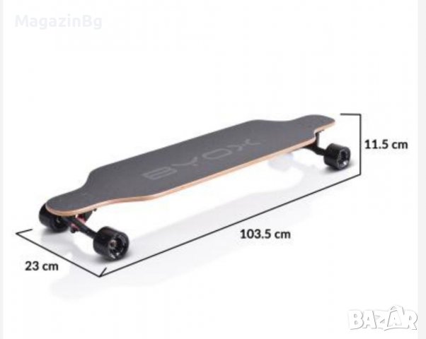 ЛОНГБОРД 41“ Byox Longboard Скейтборд до 100кг , снимка 7 - Скейтборд, ховърборд, уейвборд - 38911763