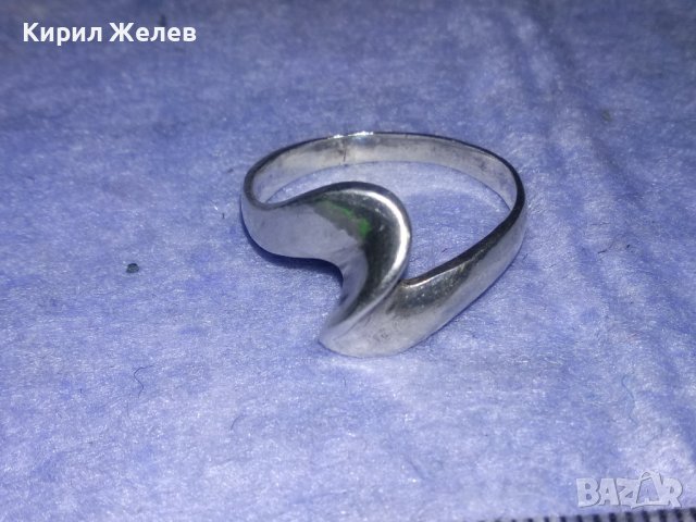 ЕЛЕГАНТЕН СТИЛИЗИРАН ВИНТИДЖ АРТ СРЕБЪРЕН ПРЪСТЕН СРЕБРО 900 ПРОБА МАЙСТОРСКА ИЗРАБОТКА 37869, снимка 11 - Пръстени - 40759808