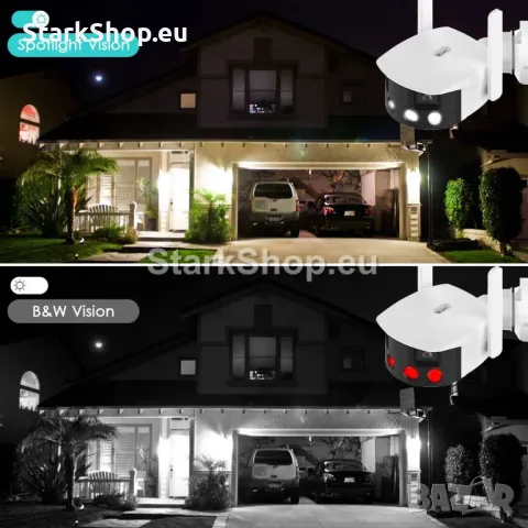 Панорамна камера ICSEE 4K 6MPX + 6MPX, снимка 8 - Камери - 47538753