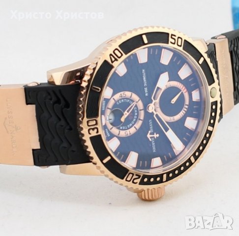 Мъжки луксозен часовник Ulysse Nardin Marine, снимка 4 - Мъжки - 33231431
