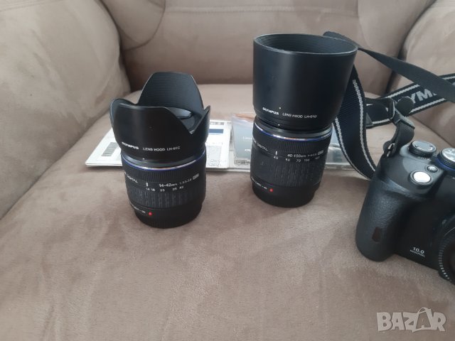 Фотоапарат Olympus E-520 с два обектива, снимка 5 - Фотоапарати - 39133336
