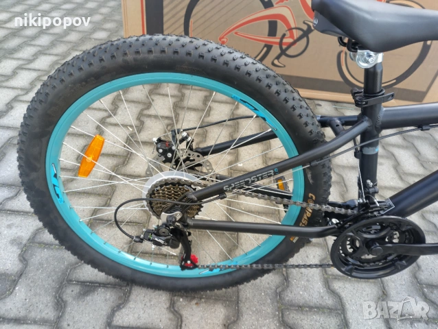 CROSS Алуминиев велосипед 24" SPEEDSTER boy 2db черен/син, снимка 3 - Велосипеди - 53561371