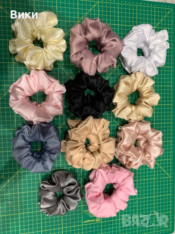 Скрънчи, ластик за коса от сатен