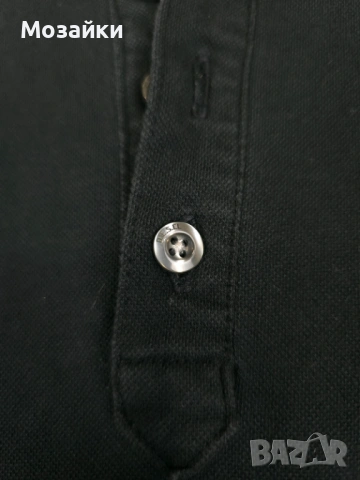 Мъжка поло тениска Diesel с яка и маншети, черна - размер M, снимка 3 - Тениски - 53595472