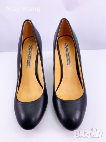 Дамски обувки Buffalo London, Кожа, 39, 24см, Черен, мостра, Нови, снимка 2 - Дамски елегантни обувки - 32842078