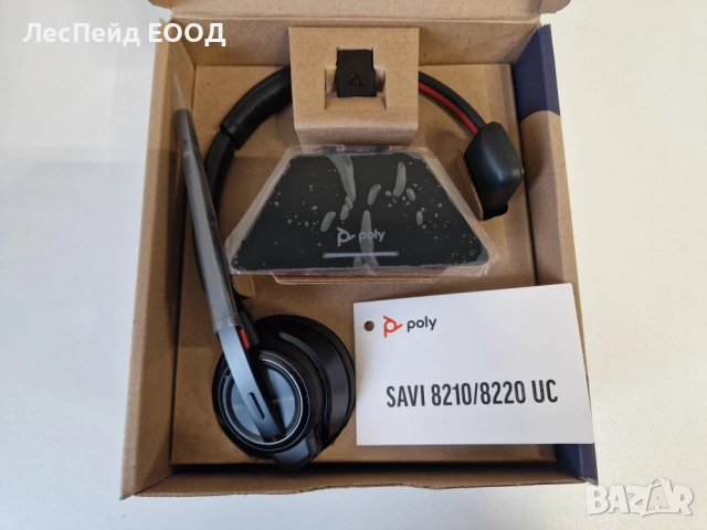 POLY Savi 8210 UC Microsoft Teams Certified DECT 1880-1900 MHz USB-A Headset, снимка 2 - Слушалки за компютър - 53509876