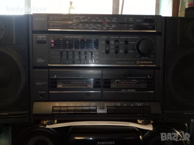 Hitachi MS-W560E радио-касетофон, снимка 2 - Радиокасетофони, транзистори - 32458005
