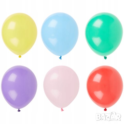 Големи цветни балони 50 броя 26 см, снимка 3 - Надуваеми играчки - 42978316