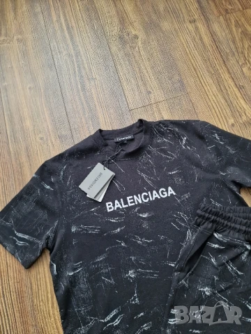 Мъжка екип къси панталони и тениска BALENCIAGA Размери М, L , XL , 2XL 
, снимка 3 - Спортни дрехи, екипи - 50461404