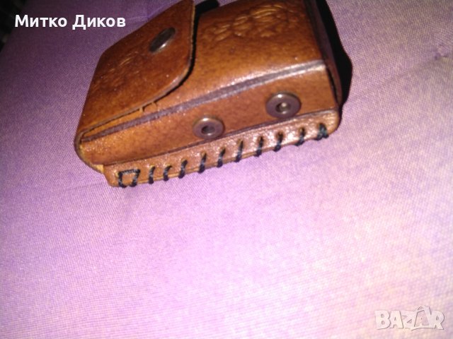 Калъвче ново дълги цигари естествена кожа за колан 103х60х27мм, снимка 3 - Чанти - 40792419