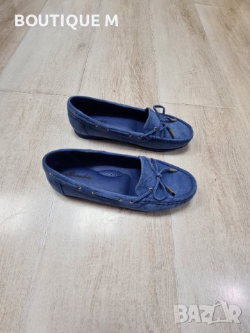 36 и 37н. Нови сини дамски мокасини, снимка 6 - Дамски ежедневни обувки - 36725805