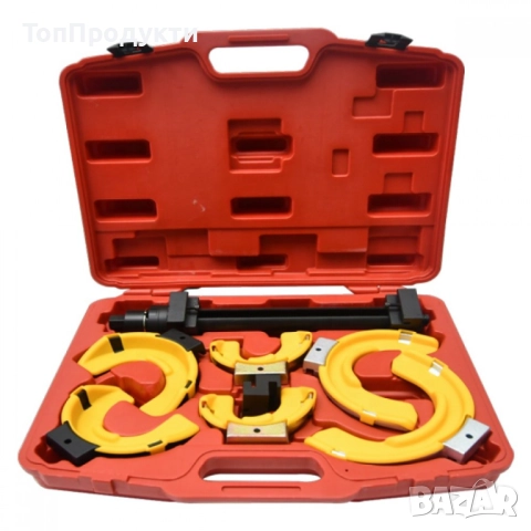 Комплект втулки за скоби за пружини - Преса за монтаж и демонтаж, снимка 2 - Куфари с инструменти - 52946667