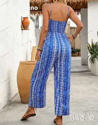 Дамски гащеризон с презрамки в етнически стил, снимка 4 - Гащеризони - 50101386