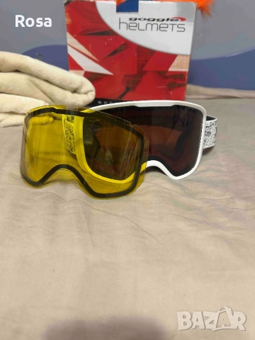 Продавам каска за ски с очила , снимка 5 - Спортна екипировка - 52590285