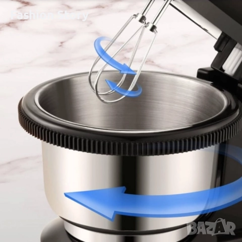 Миксер с купа Royalty Line RL-HM19015, 700W, 6 бъркалки, 3 л, Турбо, 5 скорости, снимка 5 - Миксери - 51860620