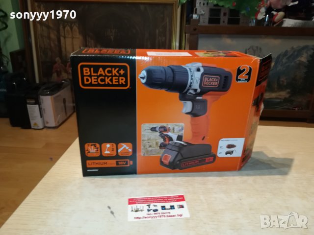BLACK+DECKER NEW LITHIUM POWER 2201221953, снимка 4 - Винтоверти - 35526145
