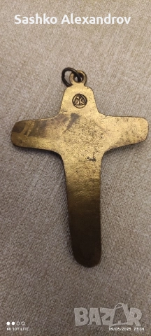 Месингов кръст, снимка 2 - Други ценни предмети - 52391809