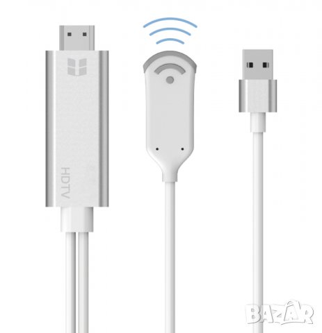 Безжичен WiFi кабел HDMI адаптер към телевизор HDTV видео конвертор за iPhone Samsung Xiaomi Huawei 