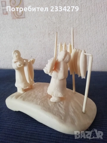 стари антични фигурални статуйки резба от кост. , снимка 6 - Антикварни и старинни предмети - 53483494