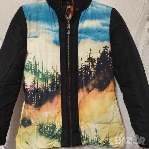 Двулицево подплатено яке DESIGUAL 37E2916 размер 36- S, снимка 11 - Якета - 49042358