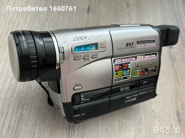 SUPER-VHS-C ET видеокамера като нова Panasonic NV-RS7EG