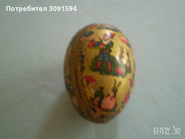 Папие маше старо яйце кутийка за великденска украса, снимка 6 - Антикварни и старинни предмети - 36896803