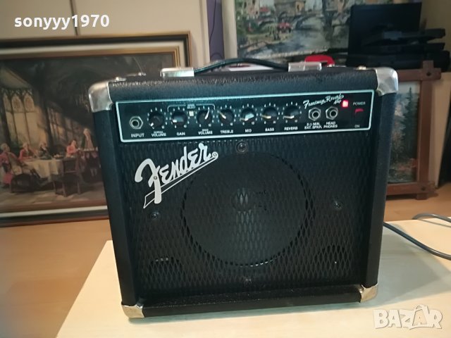 fender frontman reverb amplifier-внос germany-34х30х18см, снимка 6 - Китари - 28338733