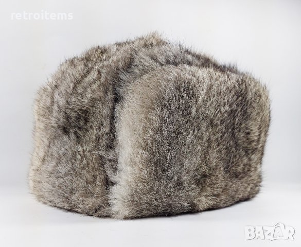 Руски шапки-ушанки от заешки естествен косъм., снимка 3 - Шапки - 39804160