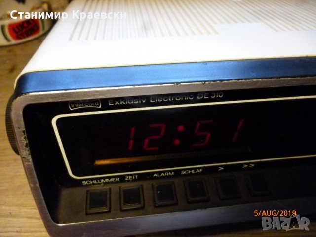 INTERCORD Exklusiv Electronic DE 310 radio clock alarm - vintage 78 - финал, снимка 11 - Други - 26209818
