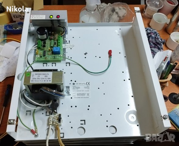 Метална кутия за СОТ централа GE Security / PM 814 и PM844А със захранване, снимка 9 - Други - 44021127