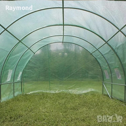 Тунелна Оранжерия 300×200×200см Парник със стоманена конструкция и UV защита, снимка 2 - Оранжерии - 51656816