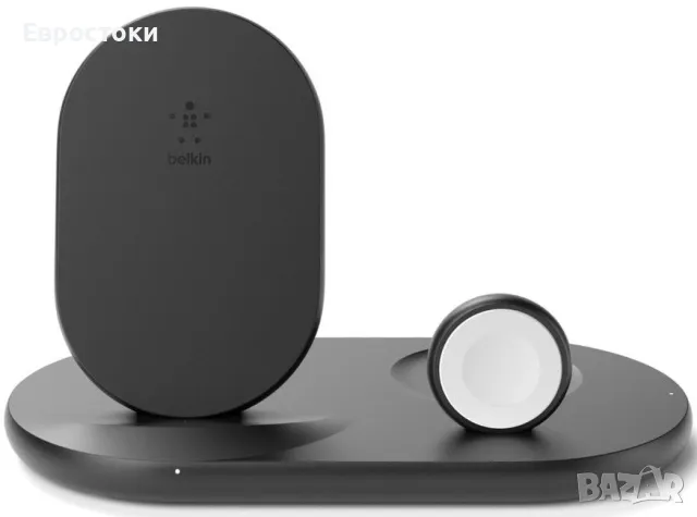 Безжично зарядно устройство Belkin BOOST CHARGE 3 в 1 Wireless Charger 7.5W за iPhone + Apple Watch