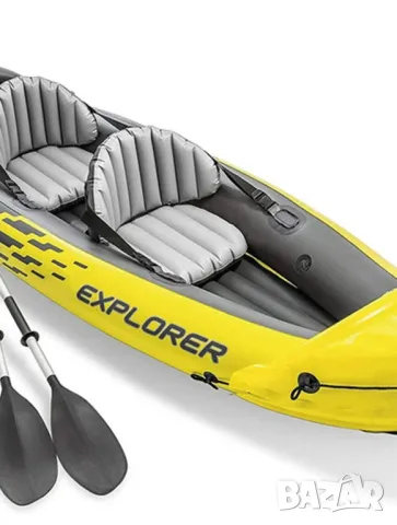 Надуваем двуместен каяк Intex Explorer K2, снимка 2 - Водни спортове - 44929156