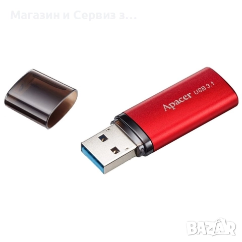 USB памет Apacer AH25B, Червен, 64GB, USB 3.1, снимка 2 - USB Flash памети - 52485152