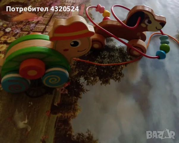 Дървени играчки за дърпане , снимка 4 - Други - 49579791