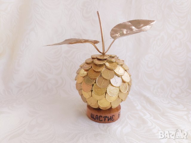 Златна ябълка на изобилието и парите, снимка 6 - Декорация за дома - 28058723