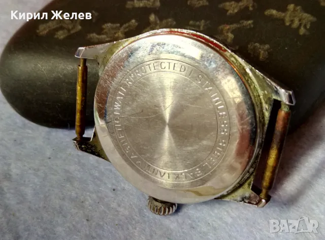 KIENZLE ANTIMAGNETIK MADE in GERMANY Стар РЯДЪК МОДЕЛ МЕХАНИЧЕН РЪЧЕН НЕМСКИ ЧАСОВНИК РАБОТЕЩ 49575, снимка 13 - Антикварни и старинни предмети - 48443990
