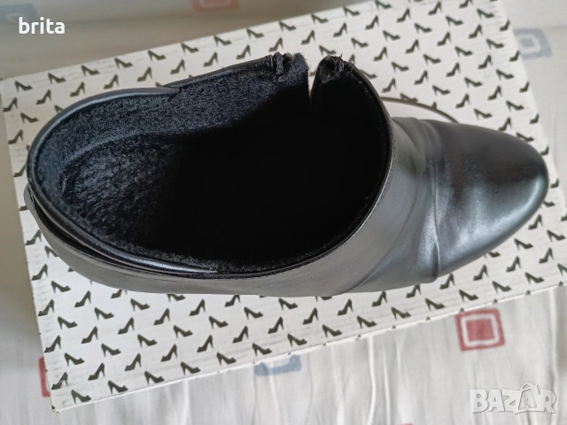 Боти Ест кожа с топъл хастар, снимка 5 - Дамски боти - 53031842