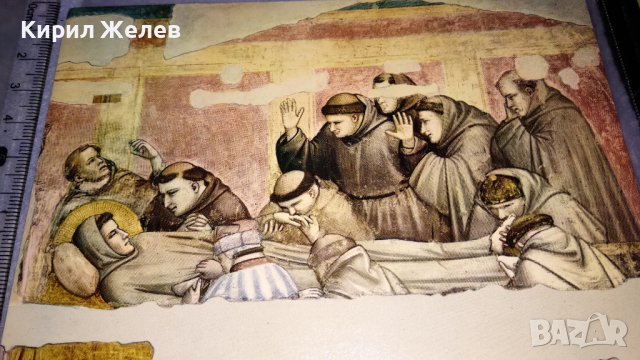 Стара ПОЩЕНСКА КАРТИЧКА ФЛОРЕНЦИЯ БАЗИЛИКА Сан КРОЧЕ Джото СМЪРТТА на Св. ФРАНЦИСК КАТОЛИЦИЗЪМ 33043, снимка 6 - Филателия - 38675601