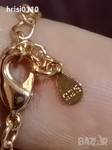 позлатено колие с висулка 585 GR печат за 14 к златно покритие , снимка 5 - Колиета, медальони, синджири - 47894358