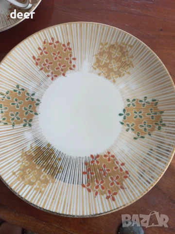 Фина баварска порцеланова чаша с чинийка , снимка 4 - Чаши - 50781362