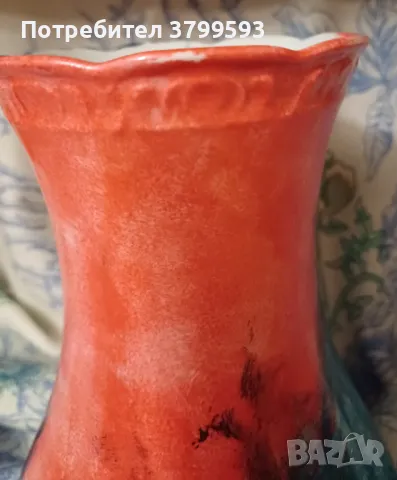 Многоцветна порцеланова ваза Mitterteich Bavaria , снимка 5 - Антикварни и старинни предмети - 48933687