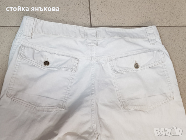 Продавам бял мъжки спортно елегантен панталон , снимка 4 - Панталони - 32819591