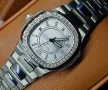 Patek Philippe Nautilus 32mm White Gold Diamond Дамски Различни Варианти, снимка 7