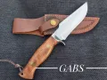Висококачествен ръчно изработен нож с кожена кания,LN411, снимка 1